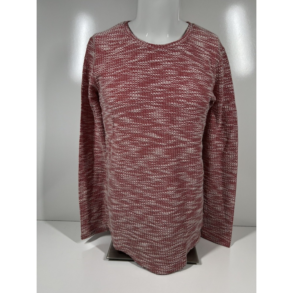 NWT Leif Nelson Slim Lightweight Thin Long Sleeve Red Shirt LN6358 Mens SZ Large